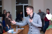 Выступление на мастер-классе по Wingwave-coaching совместно с Др. Вернером Регеном и Павлом Слободским_3